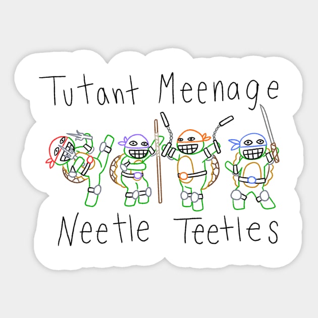 Tutant Meenage Neetle Teetles Sticker by Creighcreigh